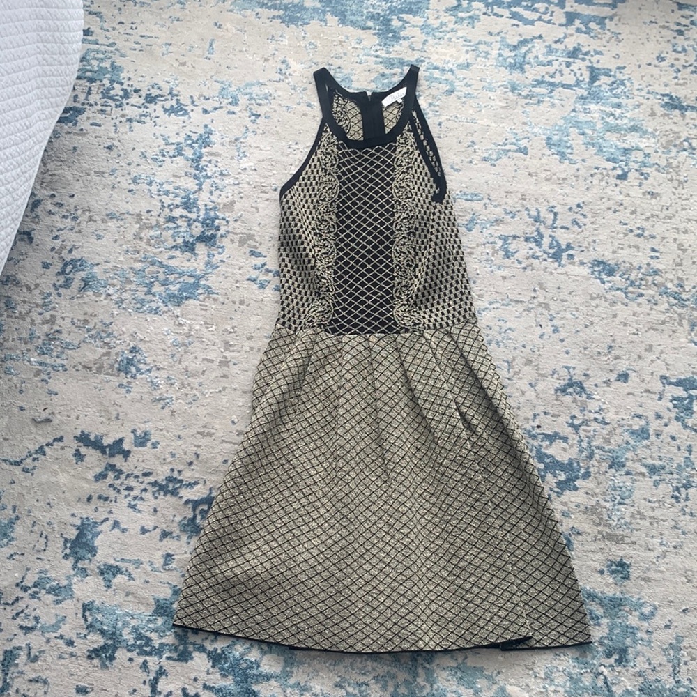 Gold and black dress perfect for holidays